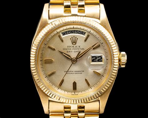 rolex gold champagne dial|rolex oyster perpetual day date gold.